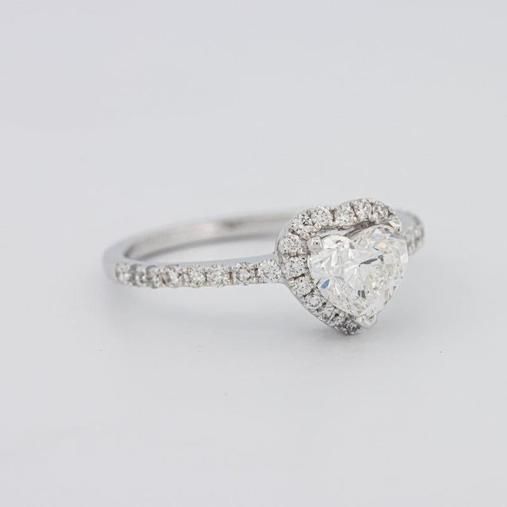 0.50 CT Heart - shaped Halo Diamond Ring - ZIZOV DIAMONDS