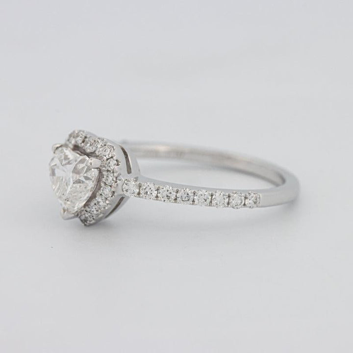 0.50 CT Heart - shaped Halo Diamond Ring - ZIZOV DIAMONDS