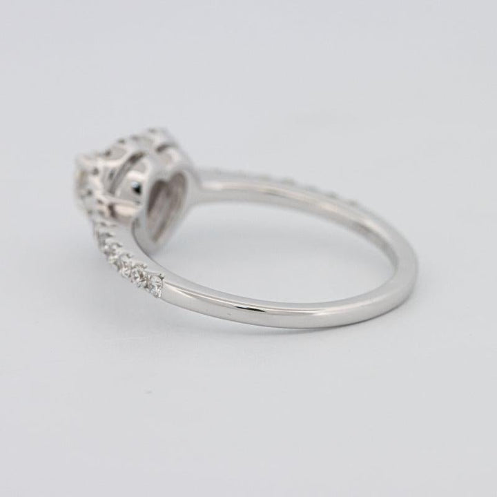 0.50 CT Heart - shaped Halo Diamond Ring - ZIZOV DIAMONDS