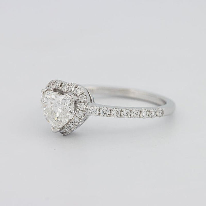 0.50 CT Heart - shaped Halo Diamond Ring - ZIZOV DIAMONDS