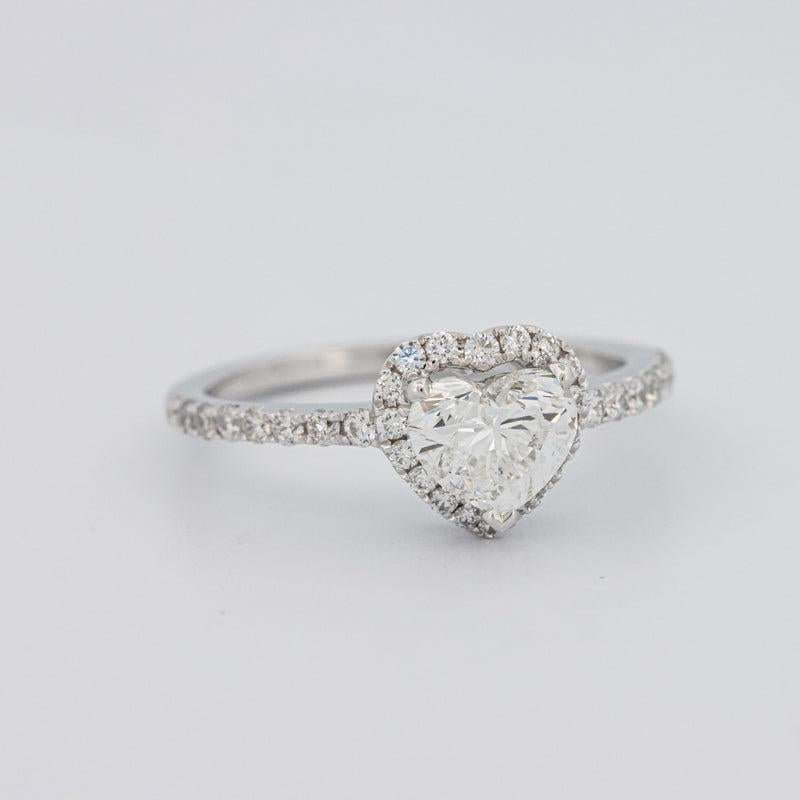 0.50 CT Heart - shaped Halo Diamond Ring - ZIZOV DIAMONDS