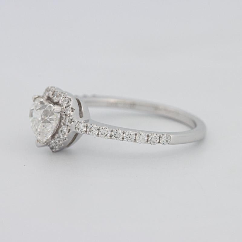 0.50 CT Heart - shaped Halo Diamond Ring - ZIZOV DIAMONDS