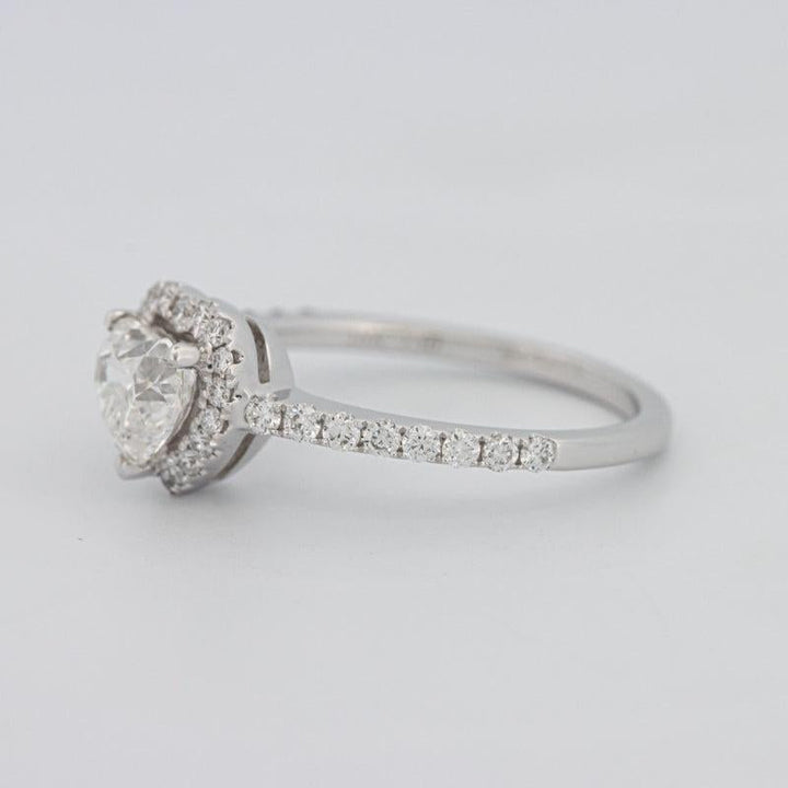 0.50 CT Heart - shaped Halo Diamond Ring - ZIZOV DIAMONDS