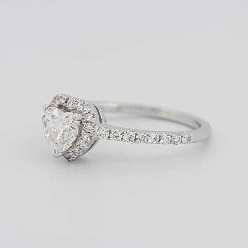0.50 CT Heart - shaped Halo Diamond Ring - ZIZOV DIAMONDS