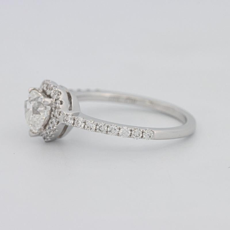 0.50 CT Heart - shaped Halo Diamond Ring - ZIZOV DIAMONDS