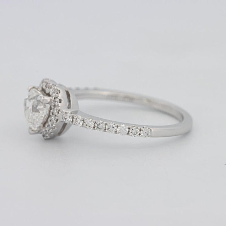 0.50 CT Heart - shaped Halo Diamond Ring - ZIZOV DIAMONDS