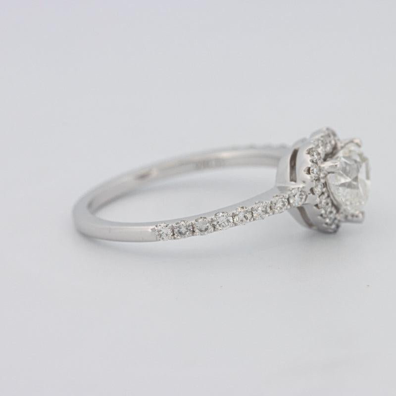 0.50 CT Heart - shaped Halo Diamond Ring - ZIZOV DIAMONDS