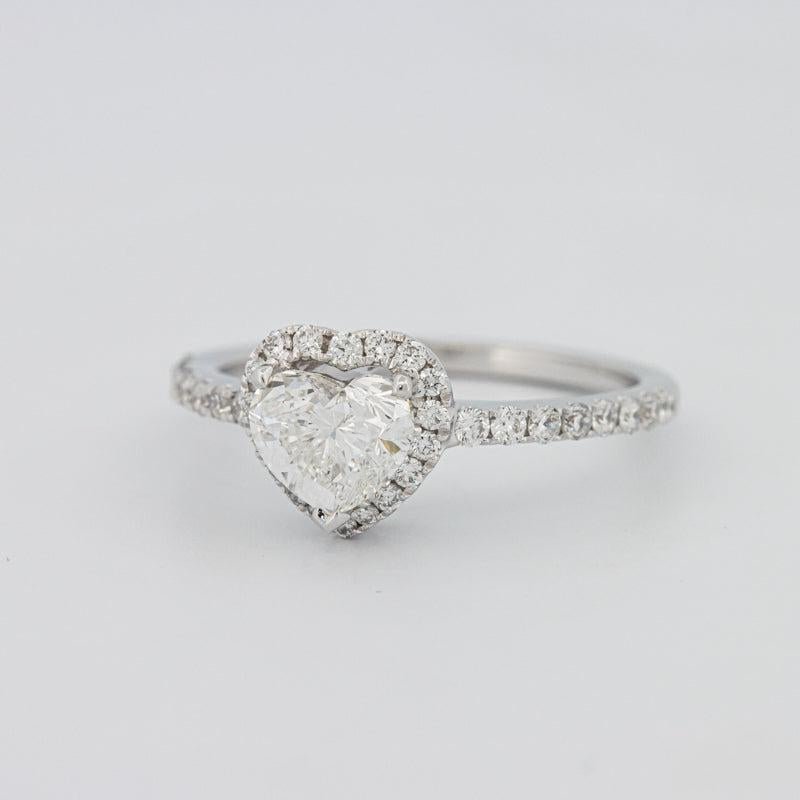 0.50 CT Heart - shaped Halo Diamond Ring - ZIZOV DIAMONDS