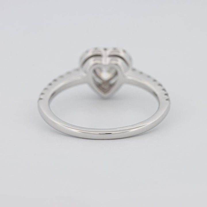 0.50 CT Heart - shaped Halo Diamond Ring - ZIZOV DIAMONDS