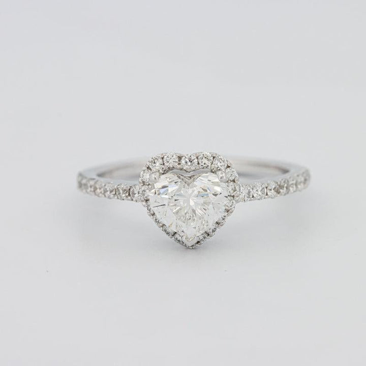 0.50 CT Heart - shaped Halo Diamond Ring - ZIZOV DIAMONDS