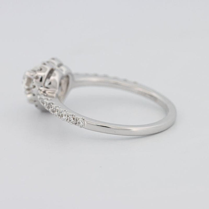 0.50 CT Heart - shaped Halo Diamond Ring - ZIZOV DIAMONDS