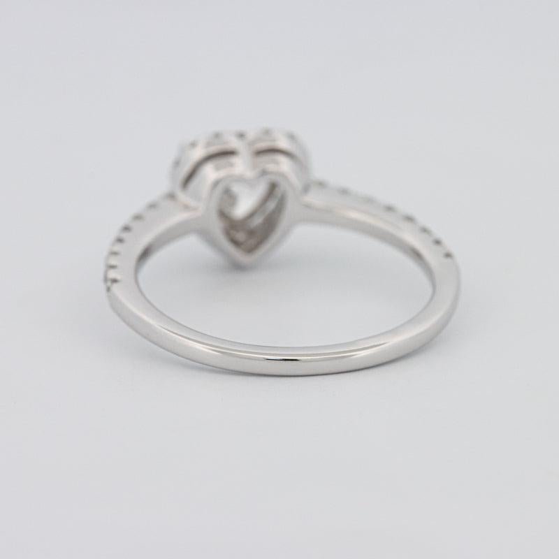 0.50 CT Heart - shaped Halo Diamond Ring - ZIZOV DIAMONDS