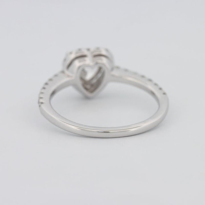 0.50 CT Heart - shaped Halo Diamond Ring - ZIZOV DIAMONDS