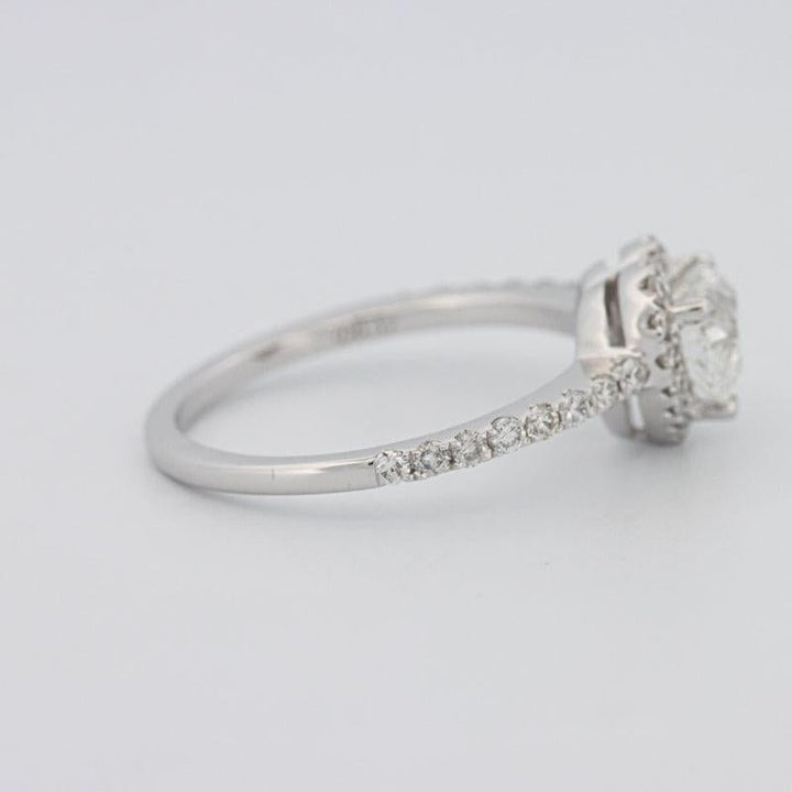 0.50 CT Heart - shaped Halo Diamond Ring - ZIZOV DIAMONDS