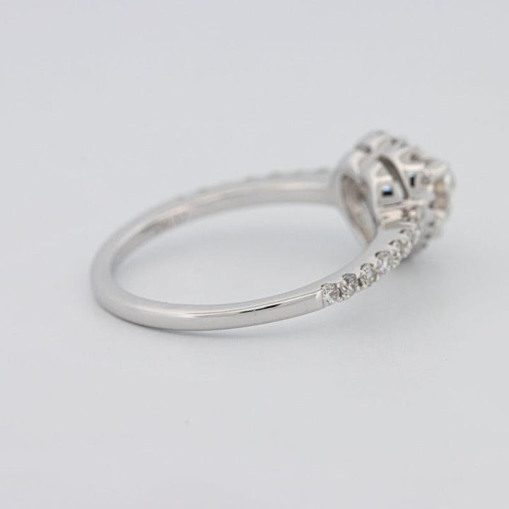 0.50 CT Heart - shaped Halo Diamond Ring - ZIZOV DIAMONDS