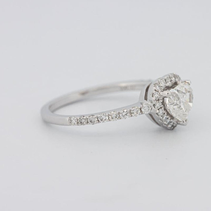 0.50 CT Heart - shaped Halo Diamond Ring - ZIZOV DIAMONDS