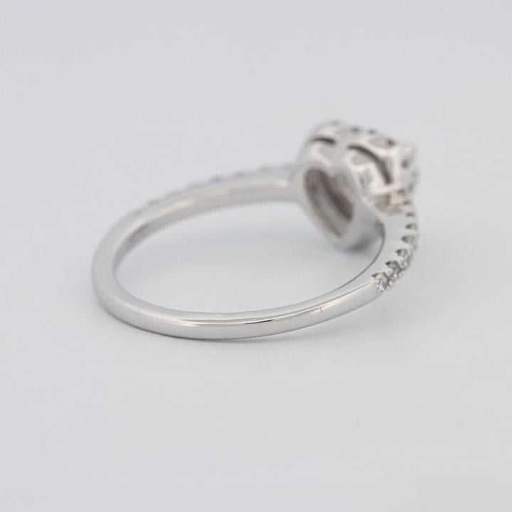 0.50 CT Heart - shaped Halo Diamond Ring - ZIZOV DIAMONDS