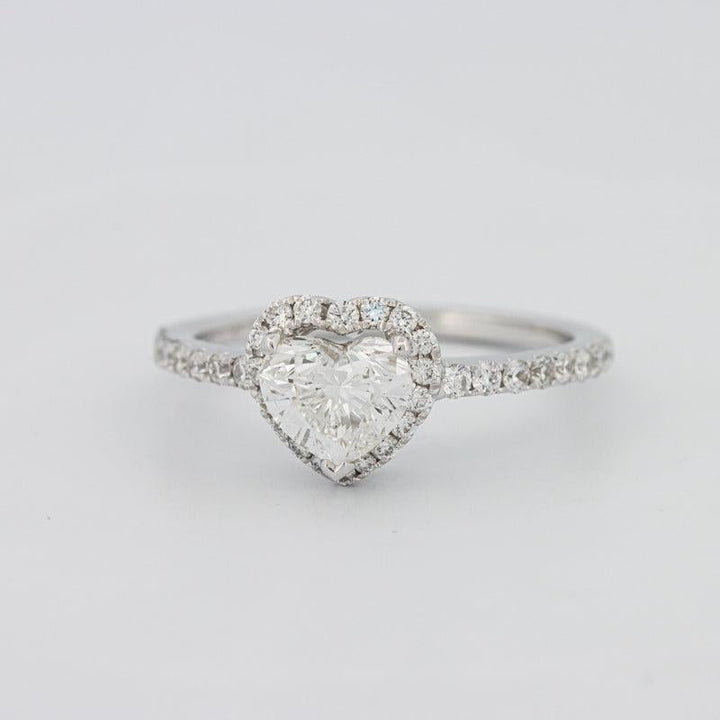 0.50 CT Heart - shaped Halo Diamond Ring - ZIZOV DIAMONDS