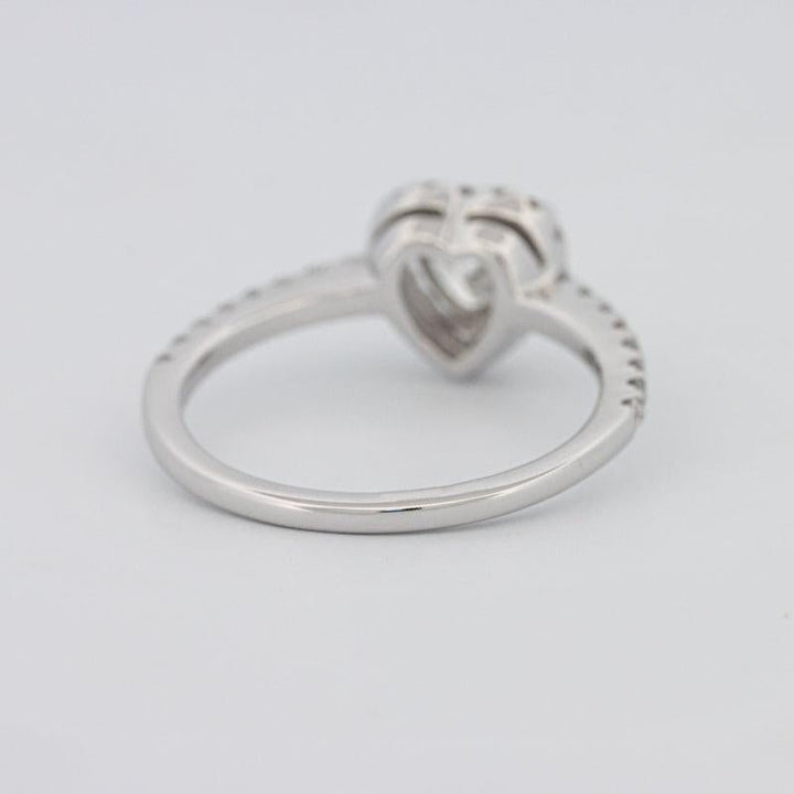 0.50 CT Heart - shaped Halo Diamond Ring - ZIZOV DIAMONDS