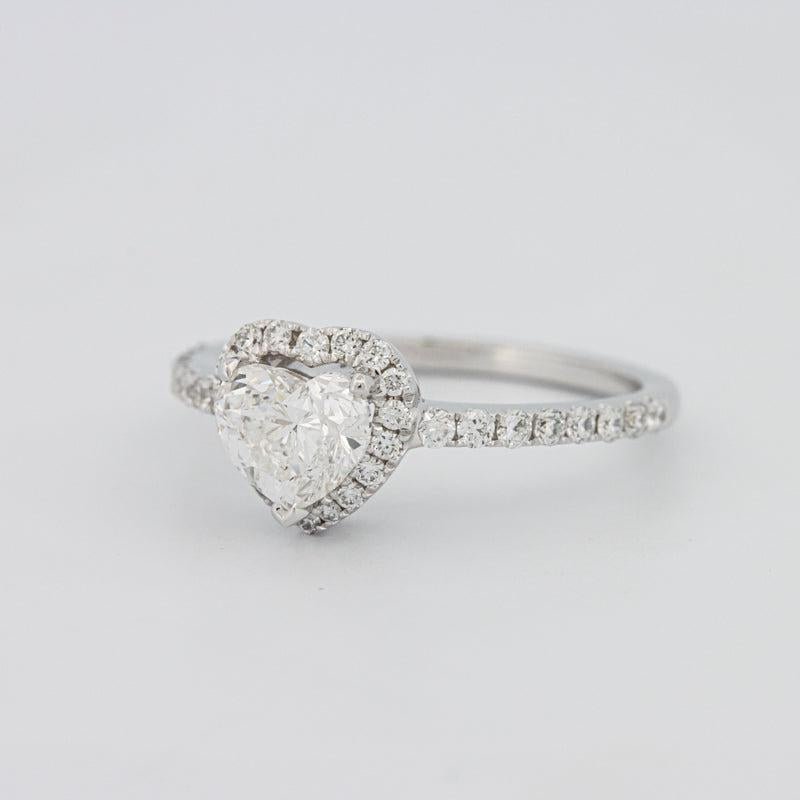 0.50 CT Heart - shaped Halo Diamond Ring - ZIZOV DIAMONDS