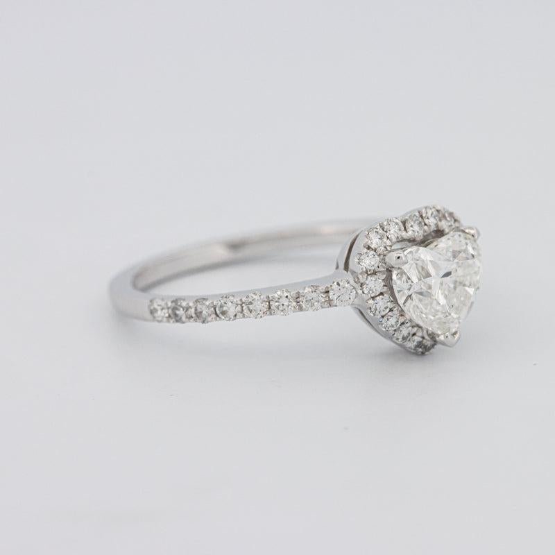 0.50 CT Heart - shaped Halo Diamond Ring - ZIZOV DIAMONDS