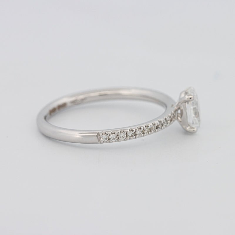 0.50 CT Oval Cut Solitaire Pavé Ring - ZIZOV DIAMONDS