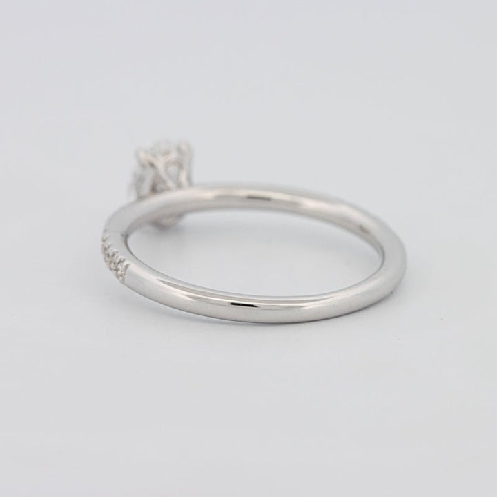 0.50 CT Oval Cut Solitaire Pavé Ring - ZIZOV DIAMONDS