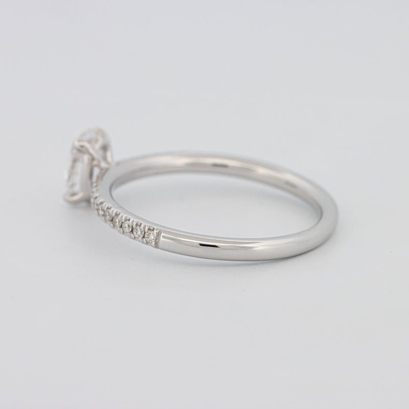 0.50 CT Oval Cut Solitaire Pavé Ring - ZIZOV DIAMONDS