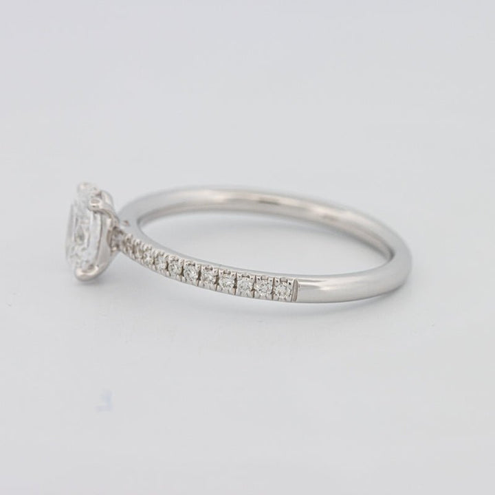 0.50 CT Oval Cut Solitaire Pavé Ring - ZIZOV DIAMONDS