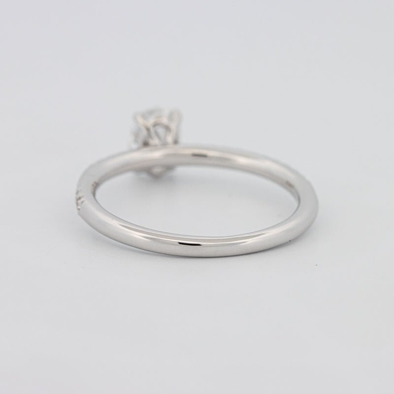 0.50 CT Oval Cut Solitaire Pavé Ring - ZIZOV DIAMONDS