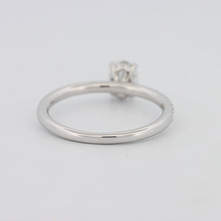 0.50 CT Oval Cut Solitaire Pavé Ring - ZIZOV DIAMONDS
