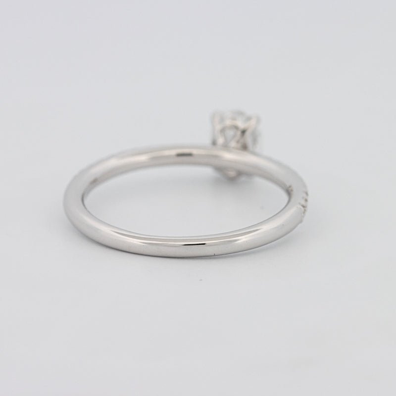0.50 CT Oval Cut Solitaire Pavé Ring - ZIZOV DIAMONDS