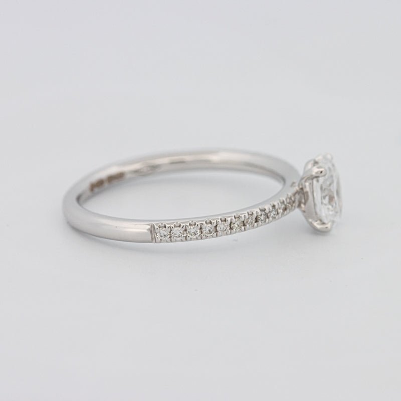 0.50 CT Oval Cut Solitaire Pavé Ring - ZIZOV DIAMONDS