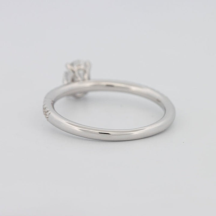 0.50 CT Oval Cut Solitaire Pavé Ring - ZIZOV DIAMONDS