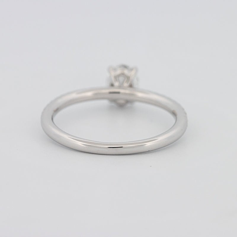 0.50 CT Oval Cut Solitaire Pavé Ring - ZIZOV DIAMONDS