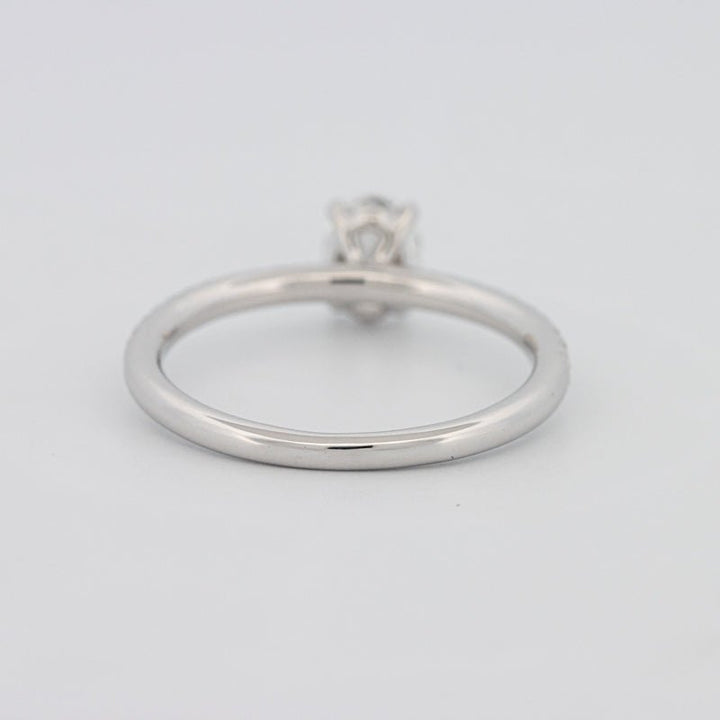 0.50 CT Oval Cut Solitaire Pavé Ring - ZIZOV DIAMONDS