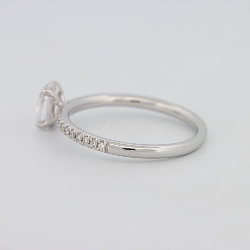 0.50 CT Oval Cut Solitaire Pavé Ring - ZIZOV DIAMONDS