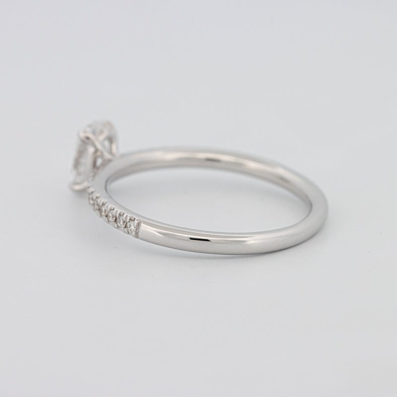 0.50 CT Oval Cut Solitaire Pavé Ring - ZIZOV DIAMONDS