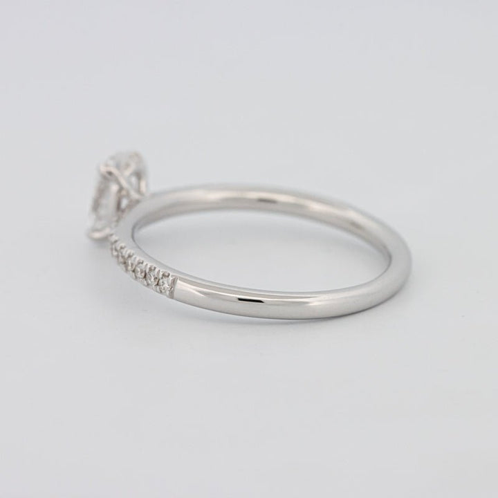 0.50 CT Oval Cut Solitaire Pavé Ring - ZIZOV DIAMONDS