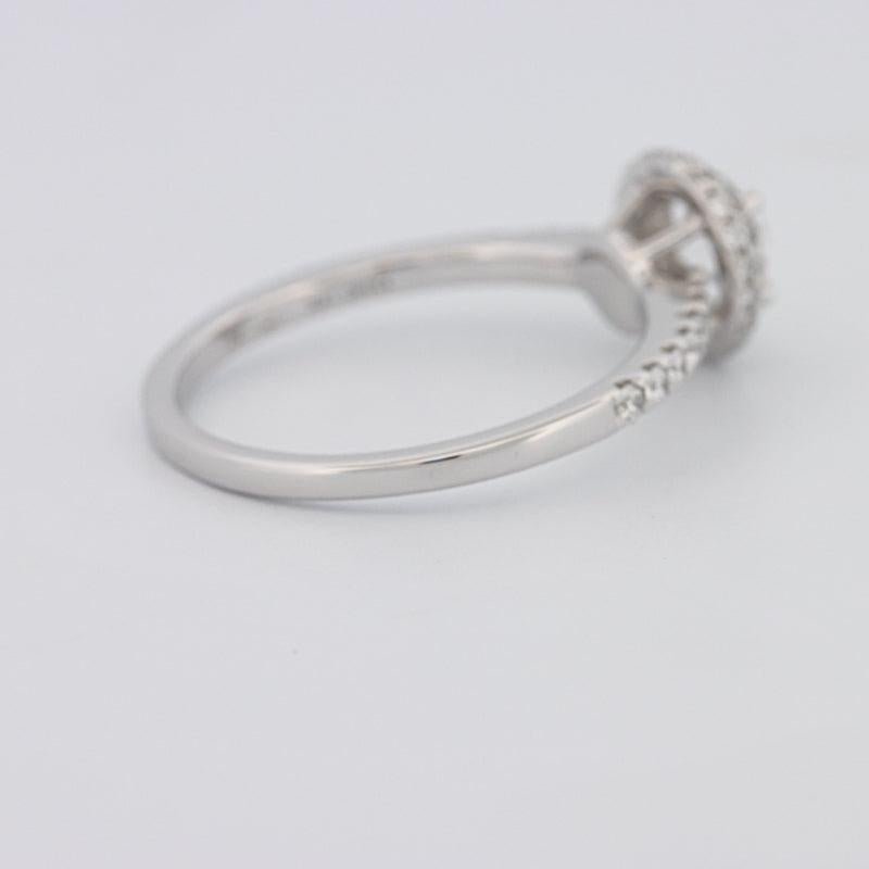 0.50 CT Round Halo Solitaire Pavé Ring - ZIZOV DIAMONDS