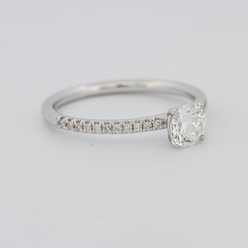 0.50 CT Round Solitaire Pavé Ring - ZIZOV DIAMONDS