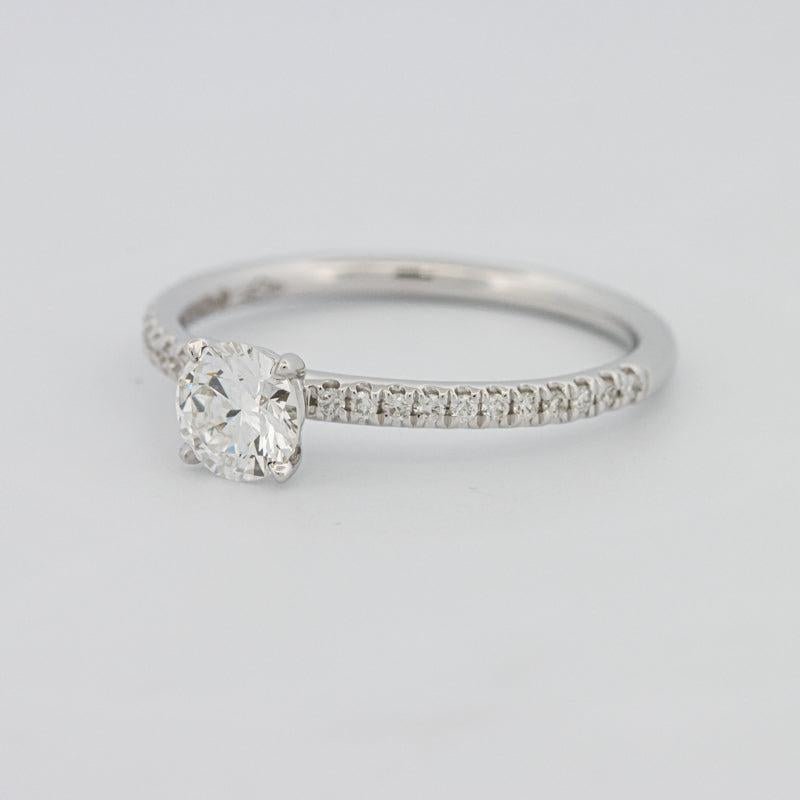 0.50 CT Round Solitaire Pavé Ring - ZIZOV DIAMONDS