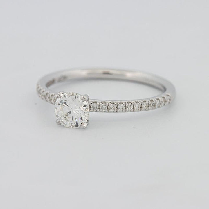 0.50 CT Round Solitaire Pavé Ring - ZIZOV DIAMONDS