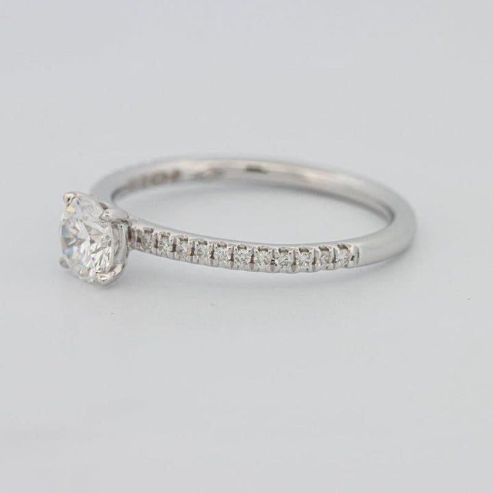 0.50 CT Round Solitaire Pavé Ring - ZIZOV DIAMONDS