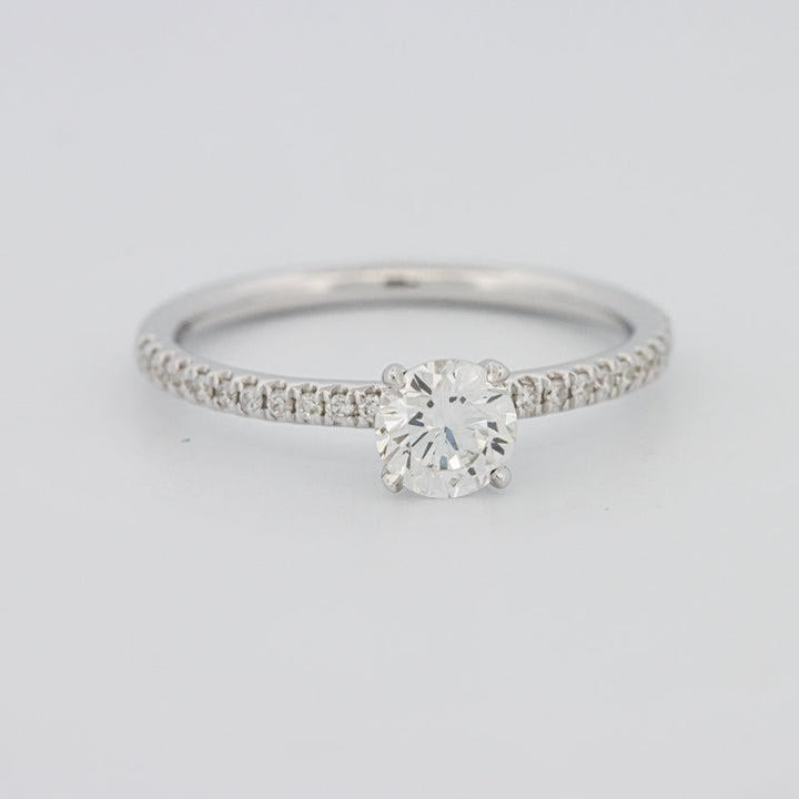 0.50 CT Round Solitaire Pavé Ring - ZIZOV DIAMONDS