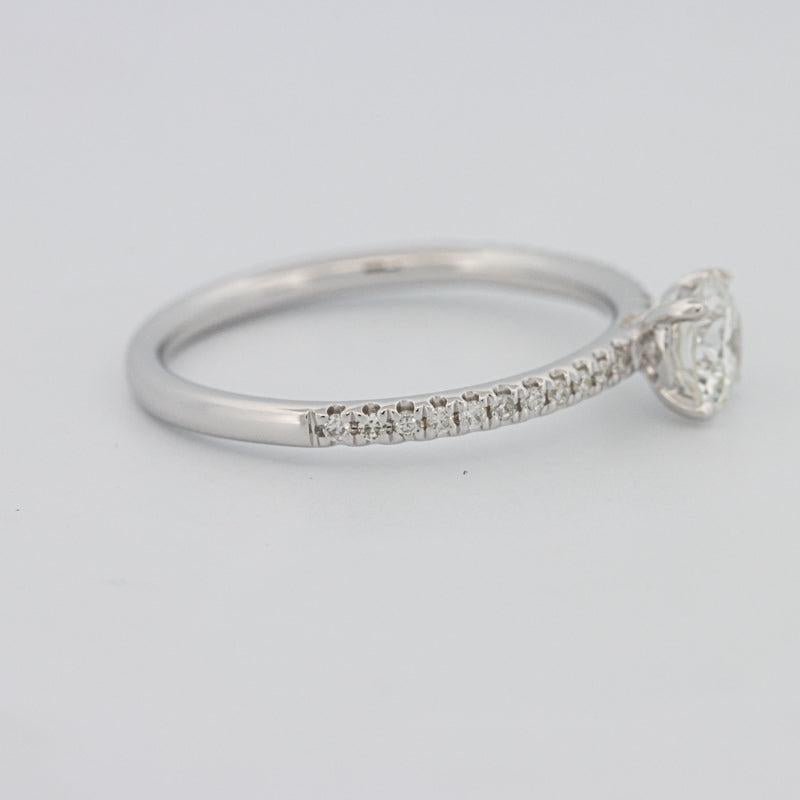 0.50 CT Round Solitaire Pavé Ring - ZIZOV DIAMONDS