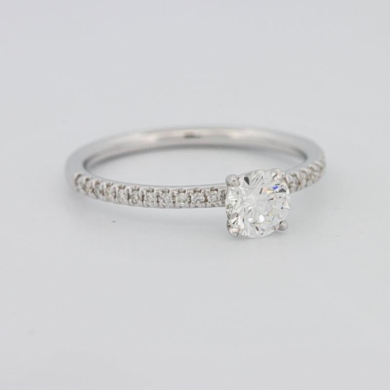 0.50 CT Round Solitaire Pavé Ring - ZIZOV DIAMONDS