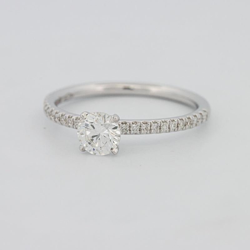 0.50 CT Round Solitaire Pavé Ring - ZIZOV DIAMONDS