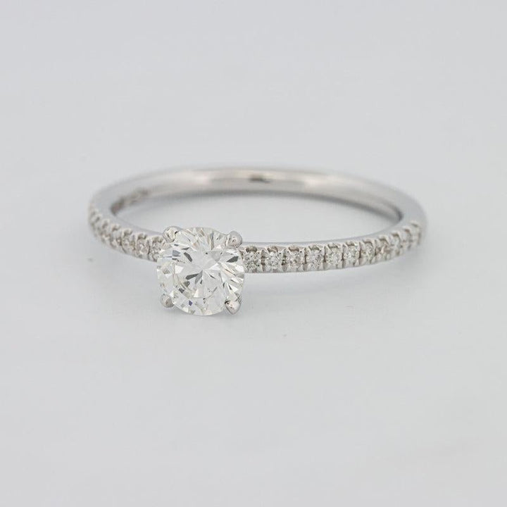 0.50 CT Round Solitaire Pavé Ring - ZIZOV DIAMONDS
