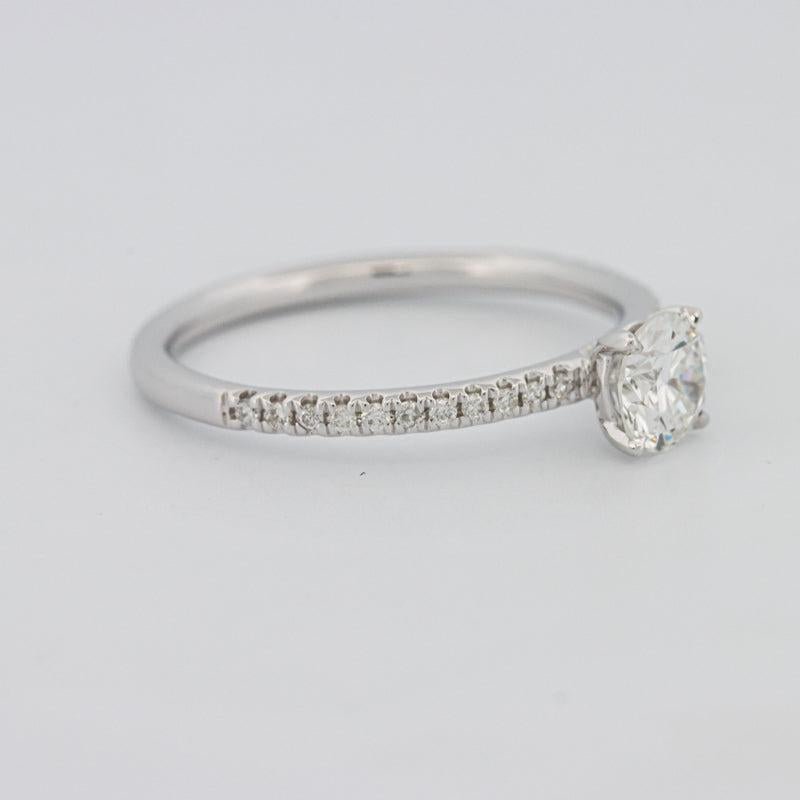 0.50 CT Round Solitaire Pavé Ring - ZIZOV DIAMONDS